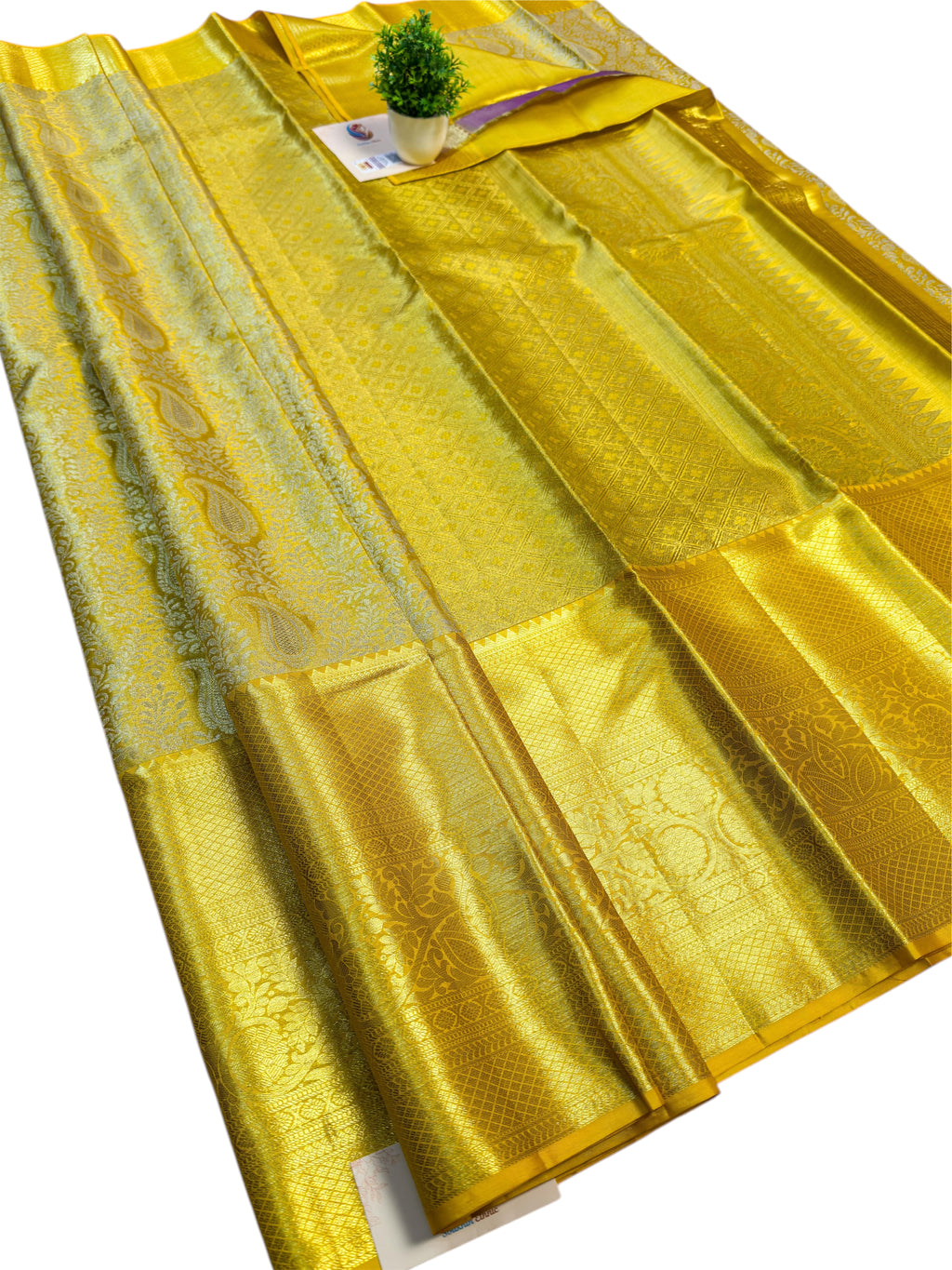 Yellow Tissue Kanjivaram