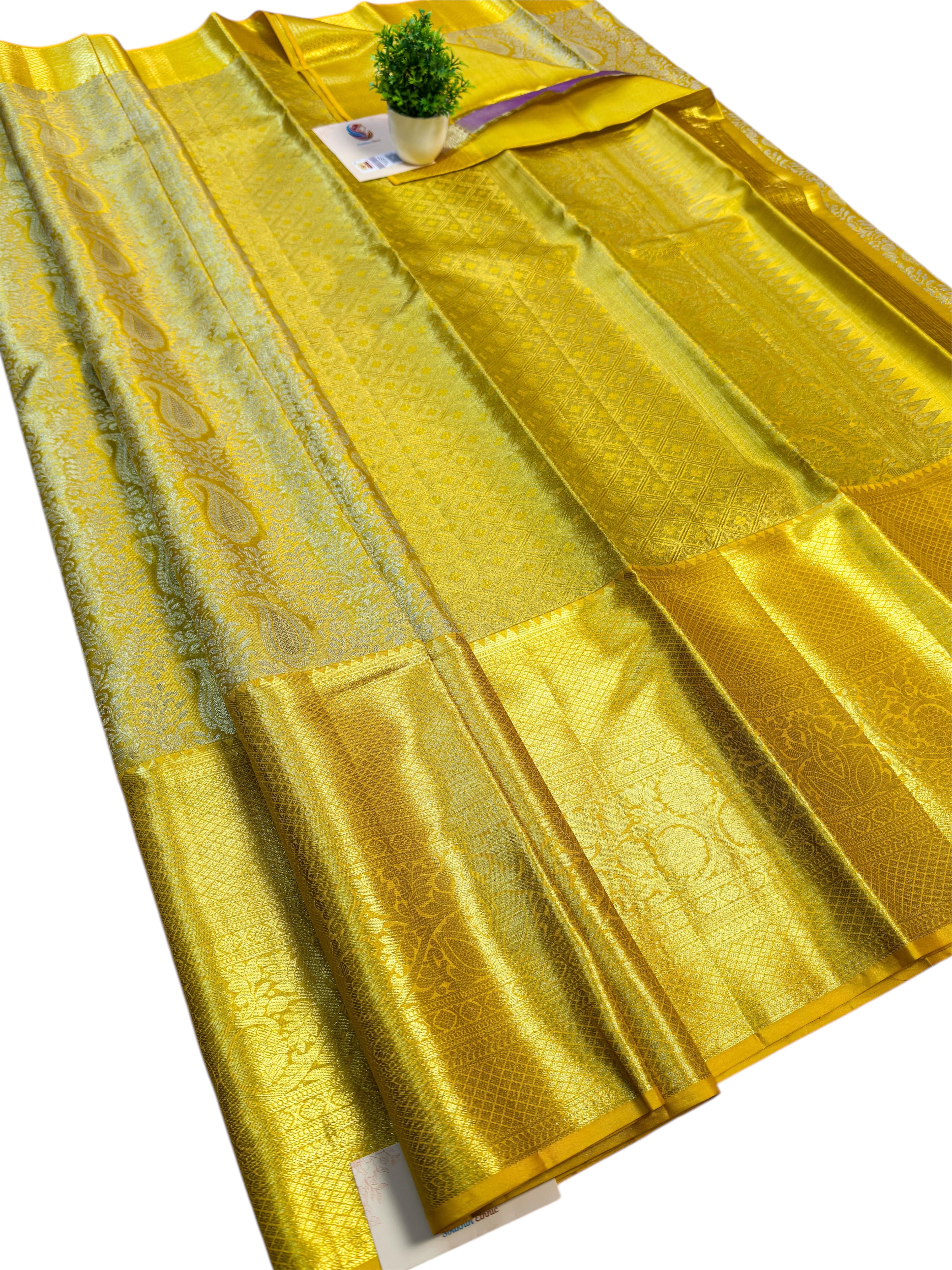 Yellow Tissue Kanjivaram