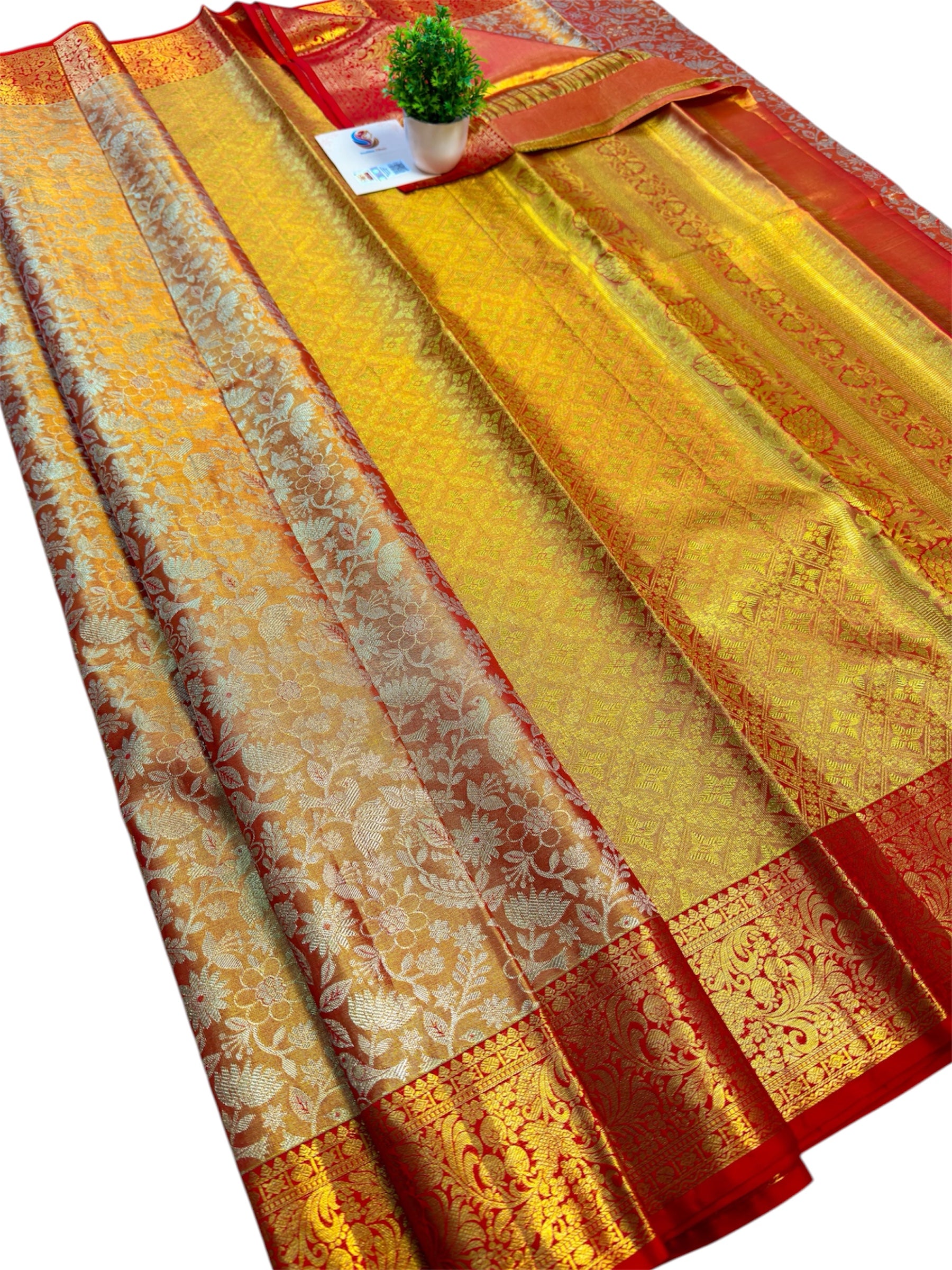 Redish Tissue Kanjivaram (Copy)