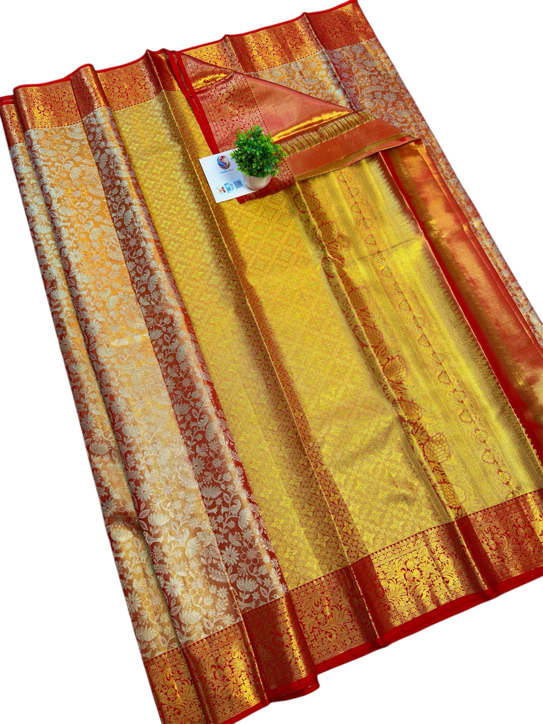 Redish Tissue Kanjivaram (Copy)