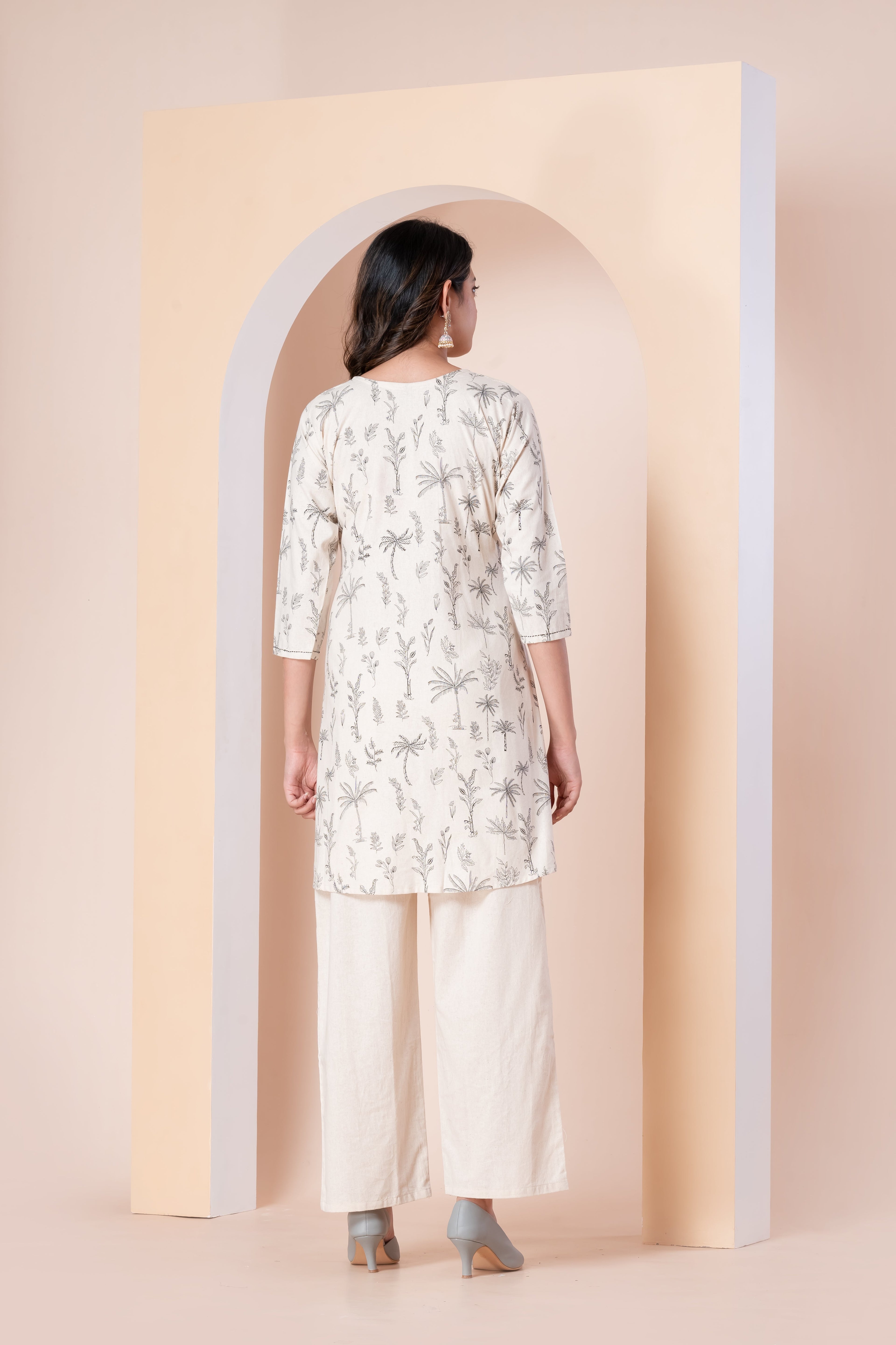 Off-White Printed Short co ords set
